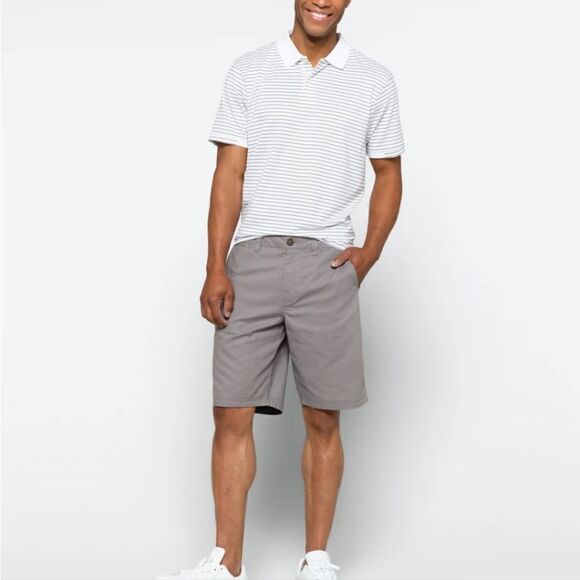 FLAG & ANTHEM Tabor Linen Short Grey 32 NWT 10 Inch - Picture 1 of 7